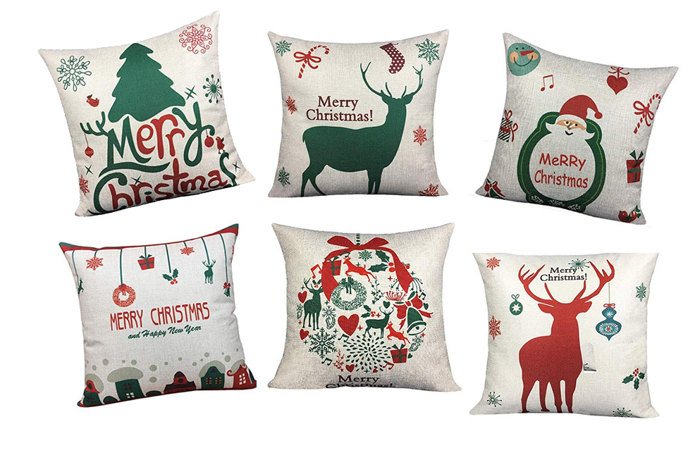 Decorate your home fast with this Christmas pillow cover set