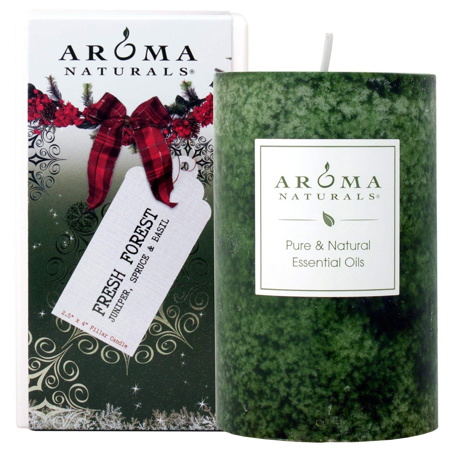 Holiday Essential Oil Pillar Candle
