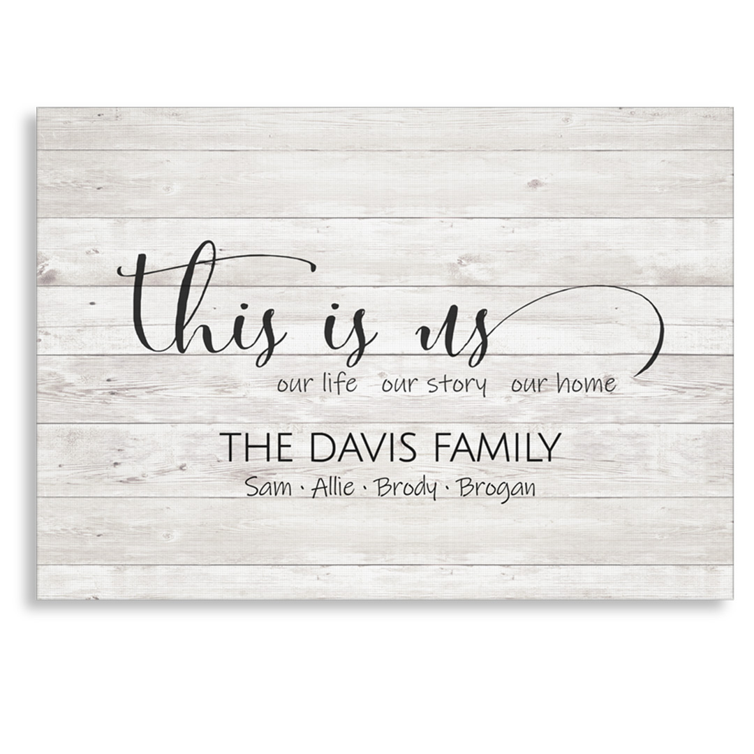 this is us canvas print