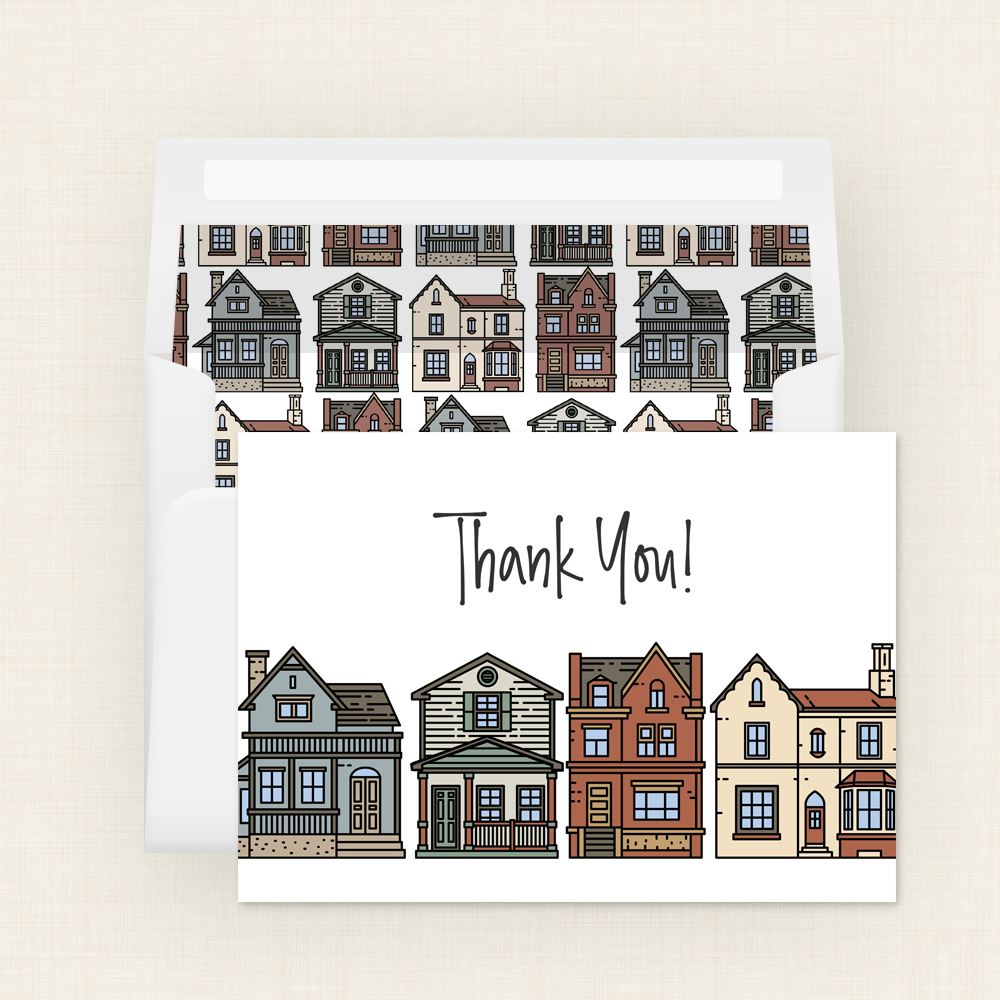 real estate thank you note cards