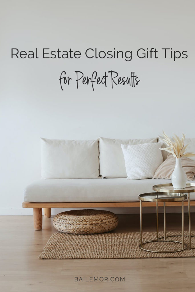 real estate closing gift tips