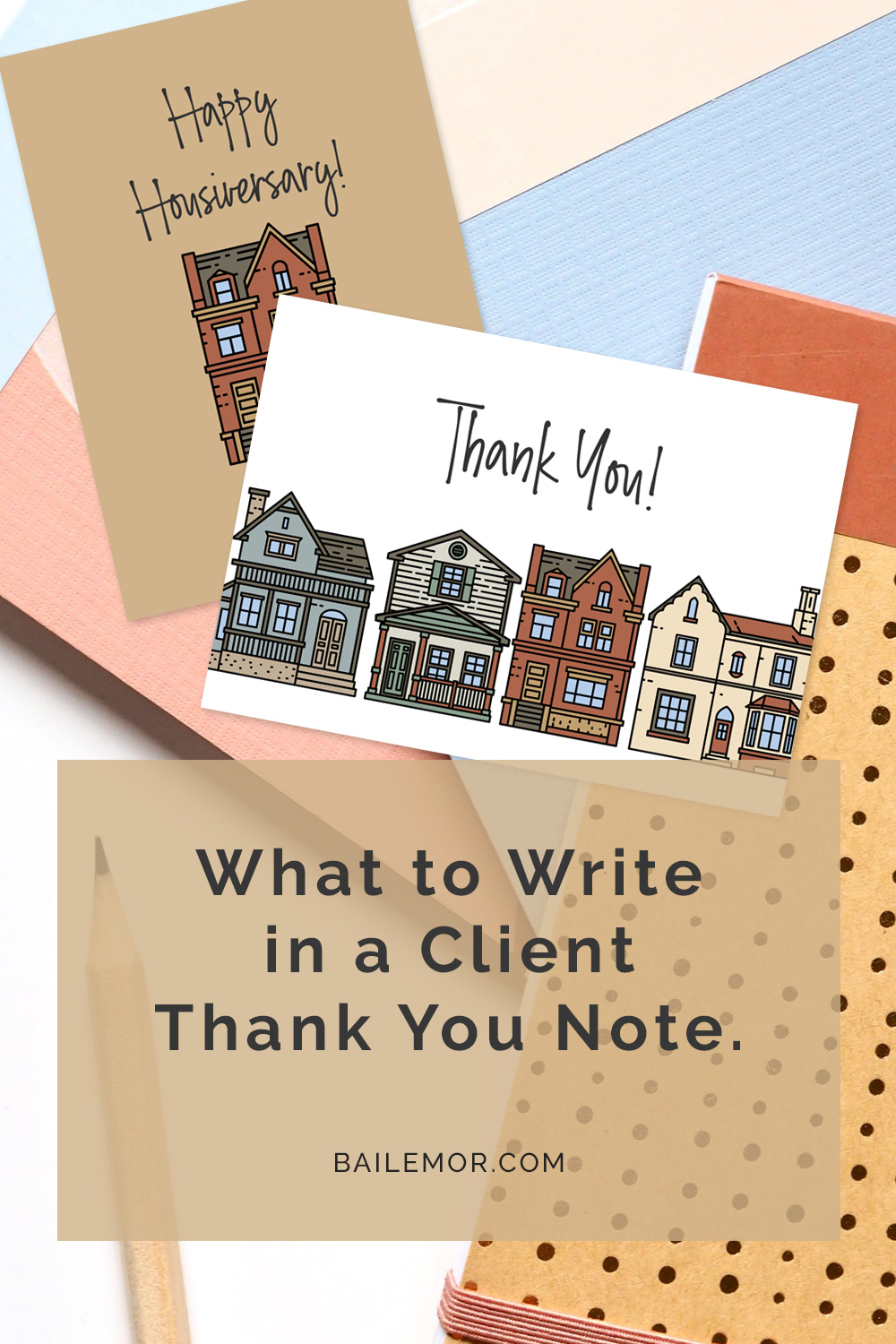 real estate thank you note cards