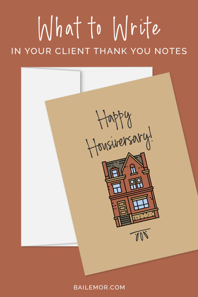 what to write in a client thank you card