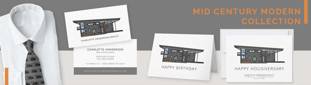 realtors mid century modern thank you cardsrealtors mid century modern thank you cards