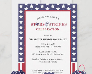patrotic stars and stripes party theme