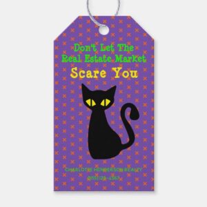 Black cat gift tag