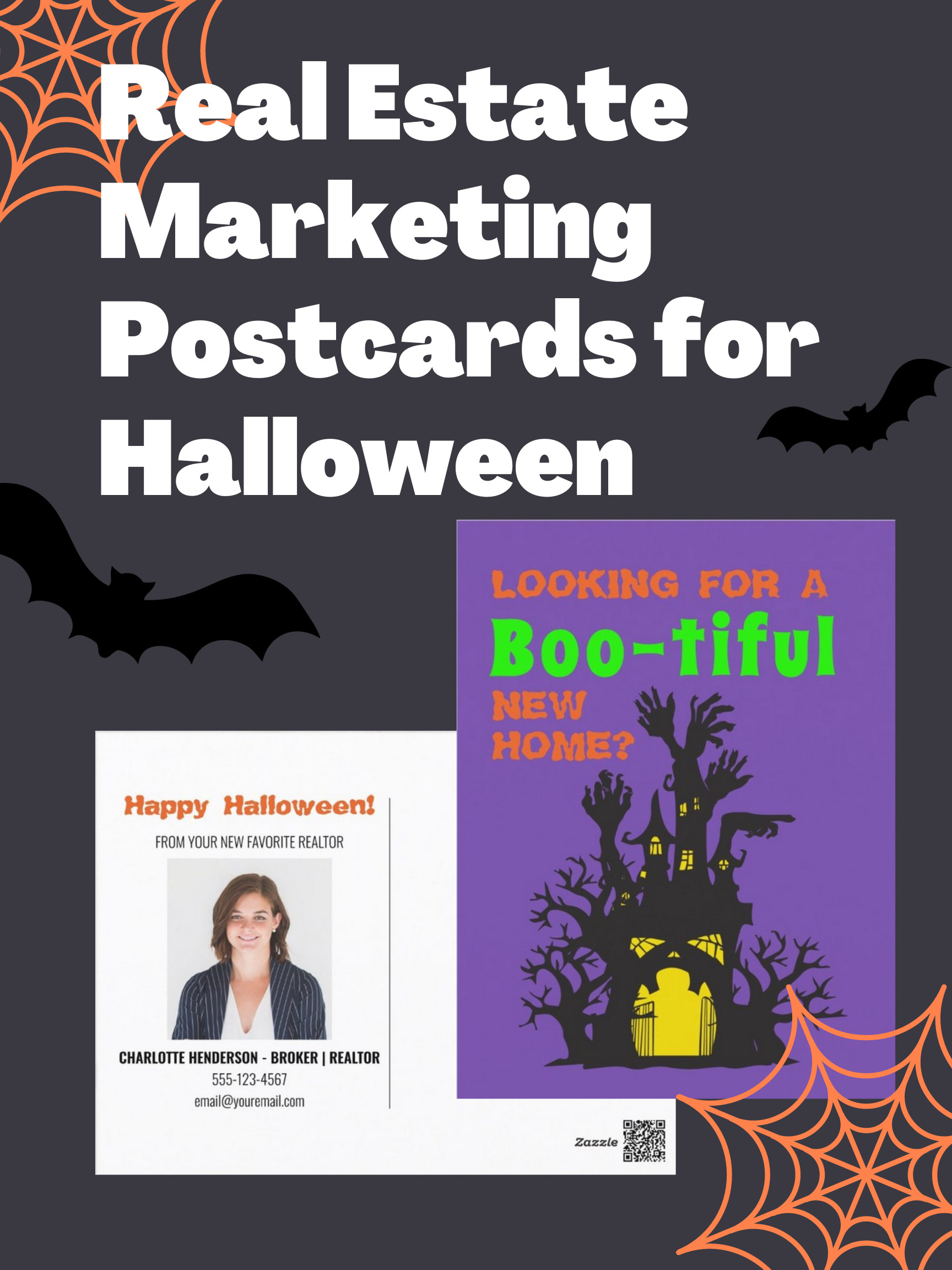 Real Estate Marketing Posecards for Halloween