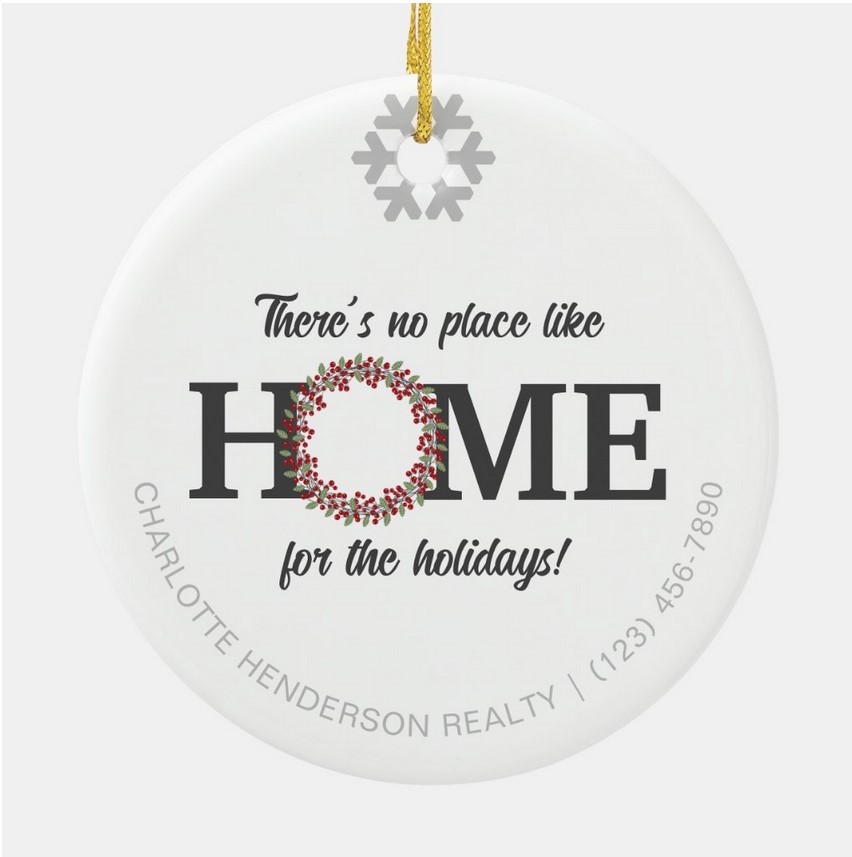 Theres no place like home ornament