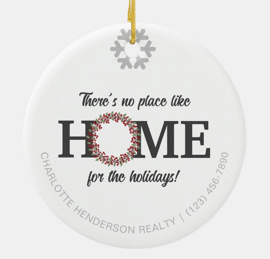 there's no place like home for the holidays ornament