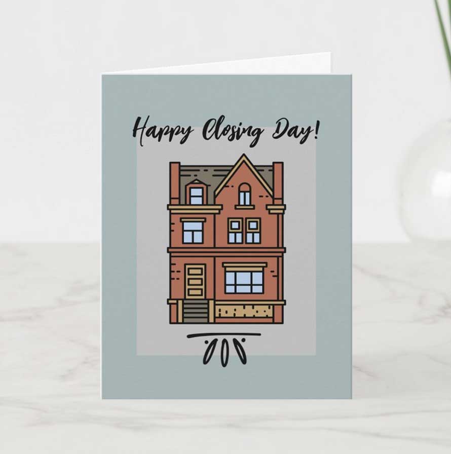 red brick house card