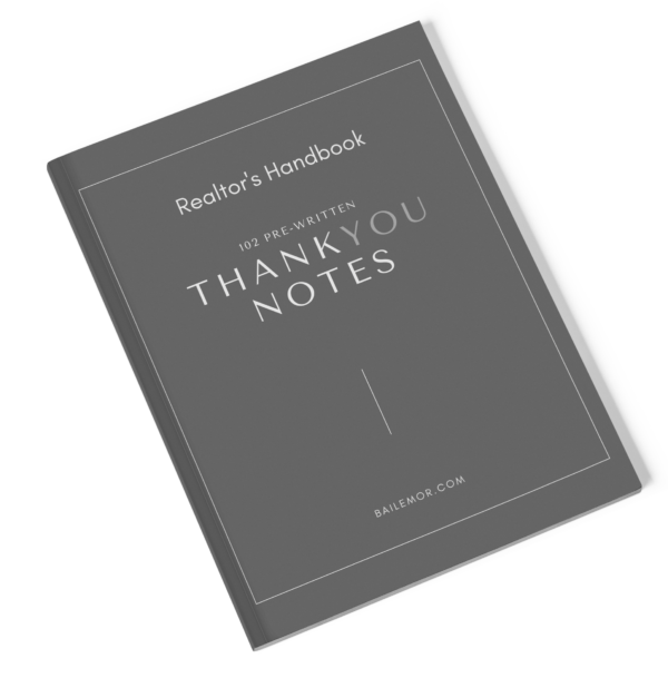 prewritten real estate client notes
