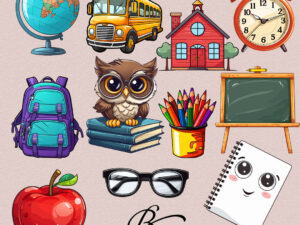 back to school clipart collection