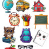 back to school clip art instant download
