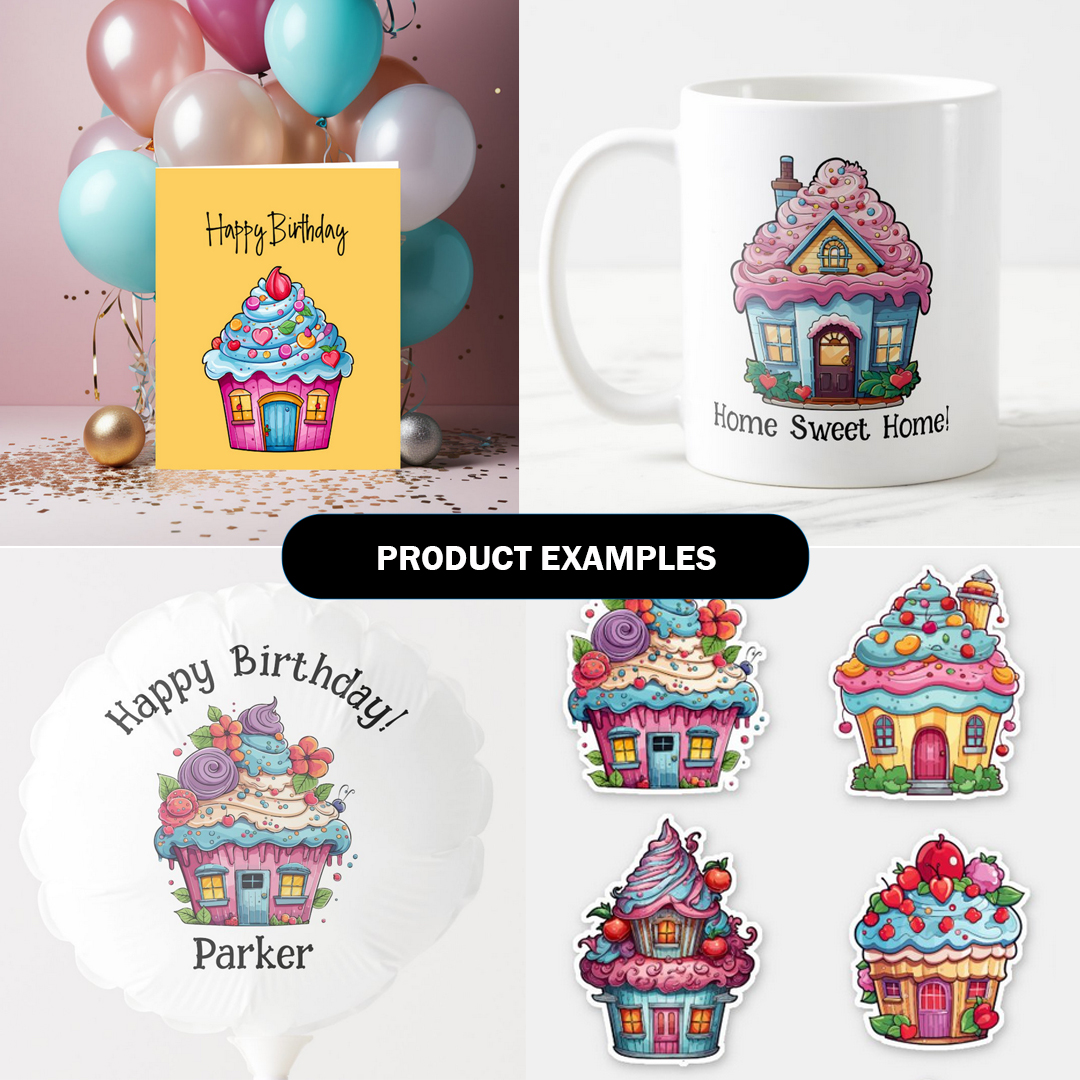 cupcake house product examples
