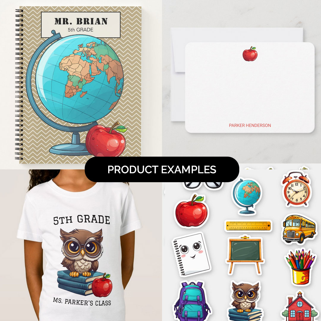 products for back to school clipart