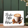 thanks a latte referral card or realtors