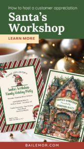 Christmas customer appreciation party ideas for sant'a workshop