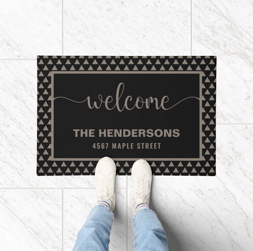 Custom family name doormats