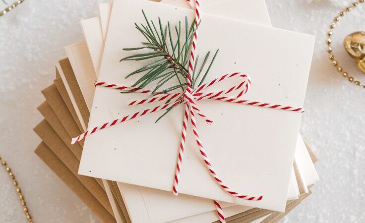 mail carrier christmas thank you cards